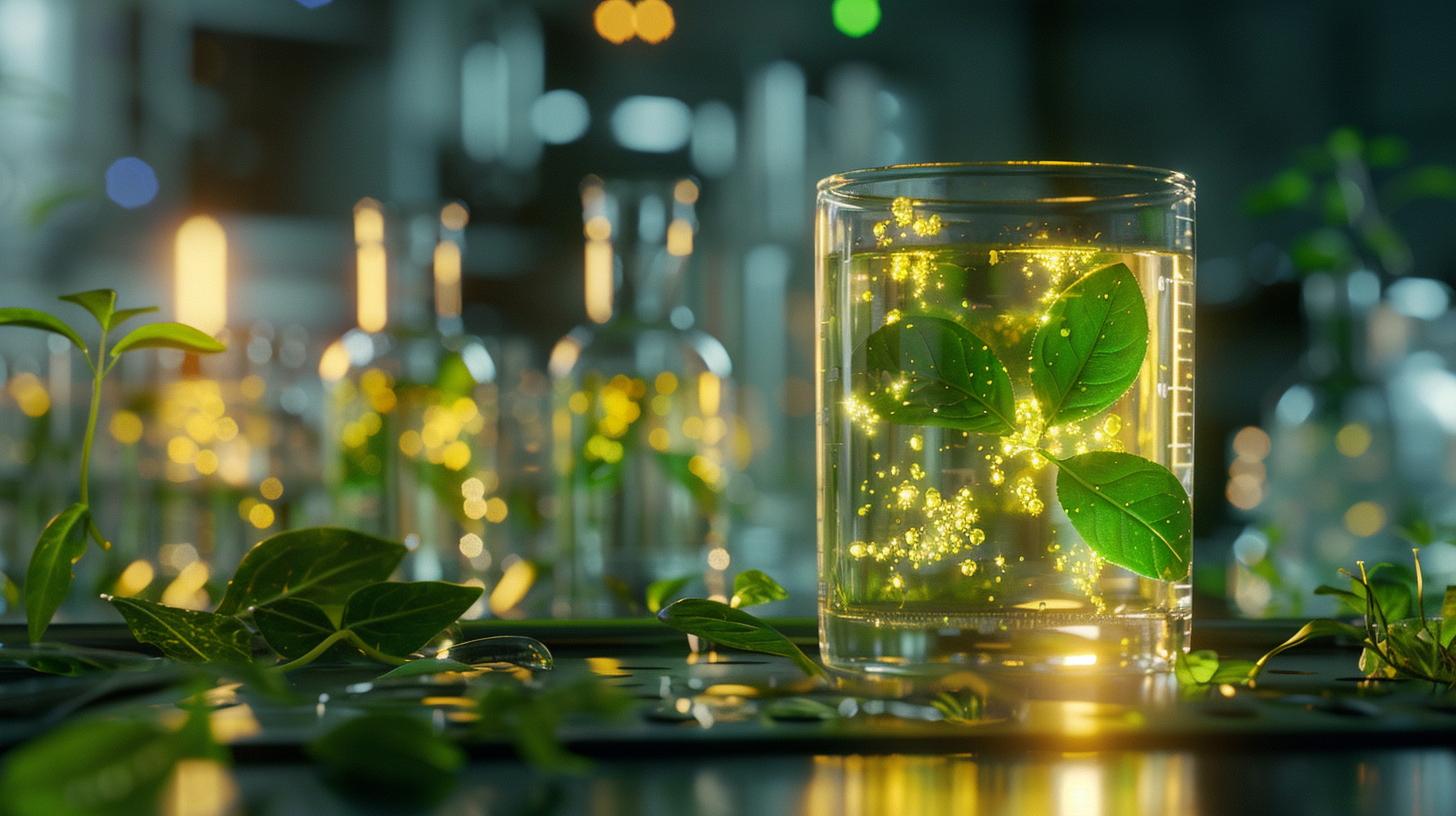 Plant culture suspended in liquid medium